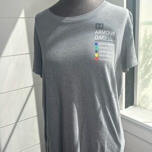 UNDER ARMOUR 2019 ARMOUR DAY TEE T SHIRT Womens Gray